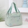 Letter Print Lunch Bag Waterproof Lunch Tote Reusable Lunch Carrier Box Bag for Women Men Commuting Camping Picnic