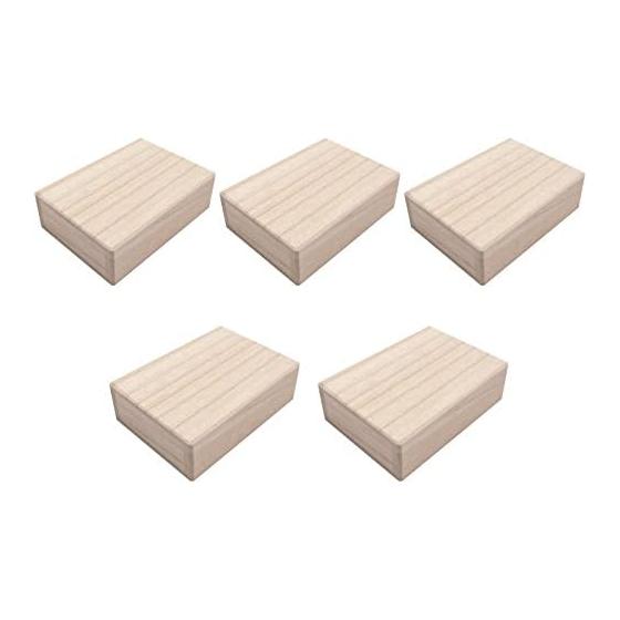Senito Shuin Small Paulownia Box Full Paulownia Box Mini Size Set of 5 (Perfect for storing and storing small accessories and parts)