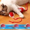 Automatic Smart Cat Fast Rolling Imitate Mouse Tail Electric Cat Ball Toy Rechargeable Indoor Playing Kitten Teaser Game Toy