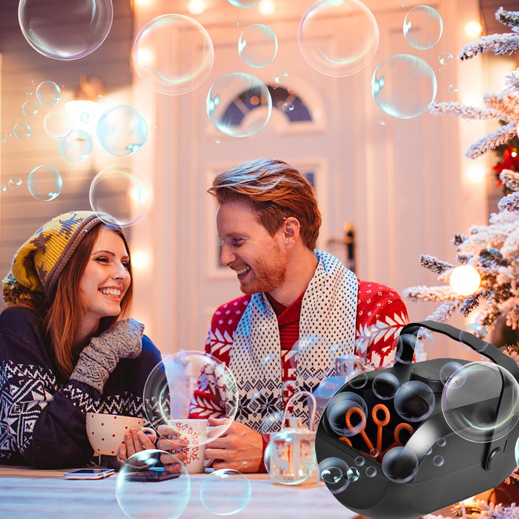 Seifenblasenmaschine Automatische Seifenblasenmaschine Tragbar Wiederaufladbar Seifenblasenmacher 4800+ Blasen pro Minute Blasen für Kinder