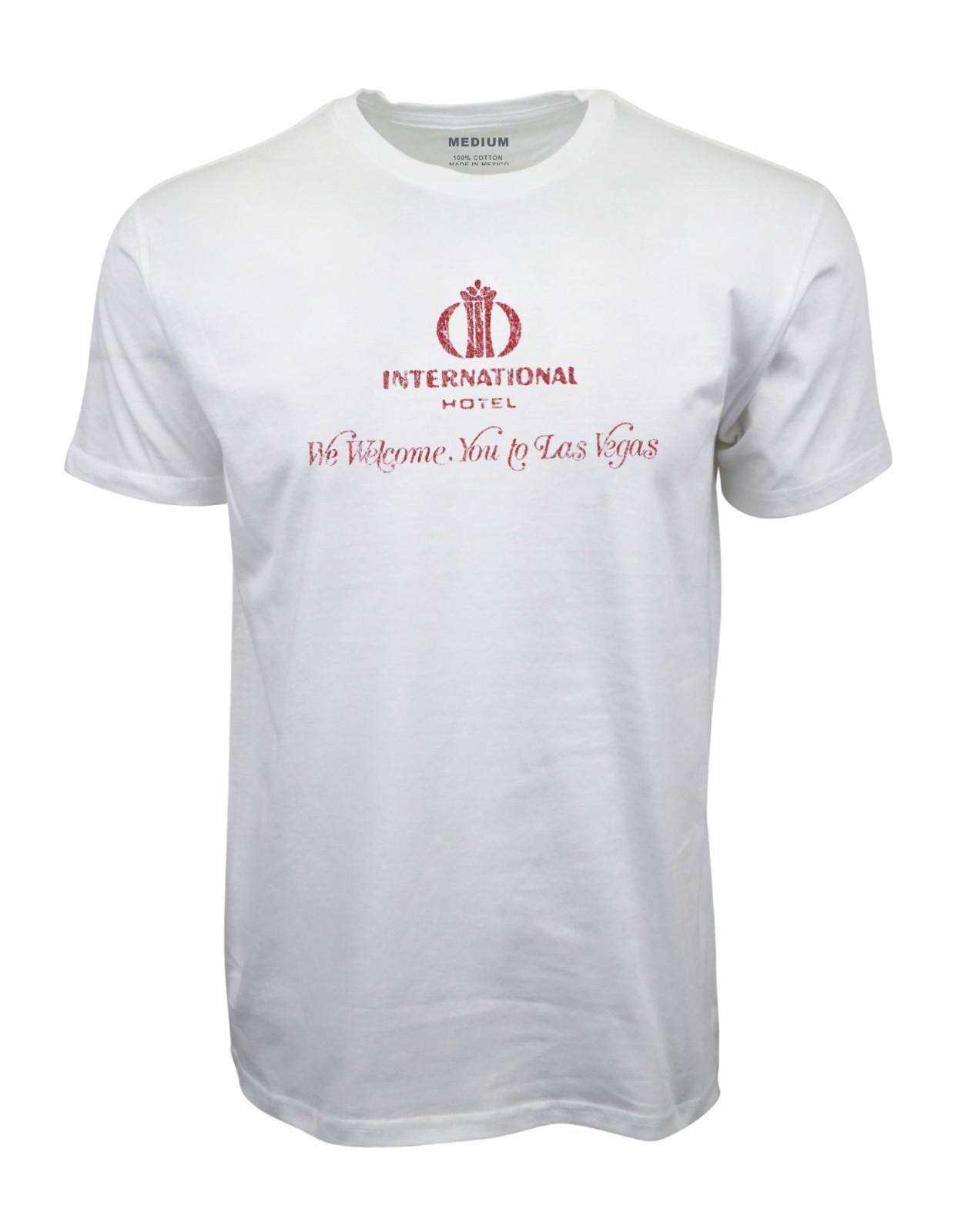 70 s INTERNATIONAL HOTEL LAS VEGAS GRAPHIC WHITE T-SHIRT L