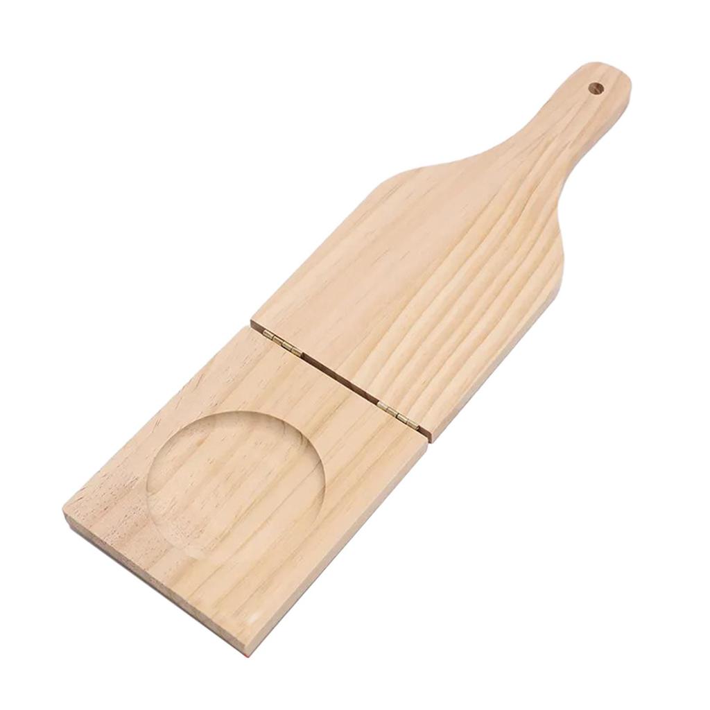Plantain Press Wooden Masher Manual Food Crusher Rustic Potato Ricer for Homemade Meal Preparation
