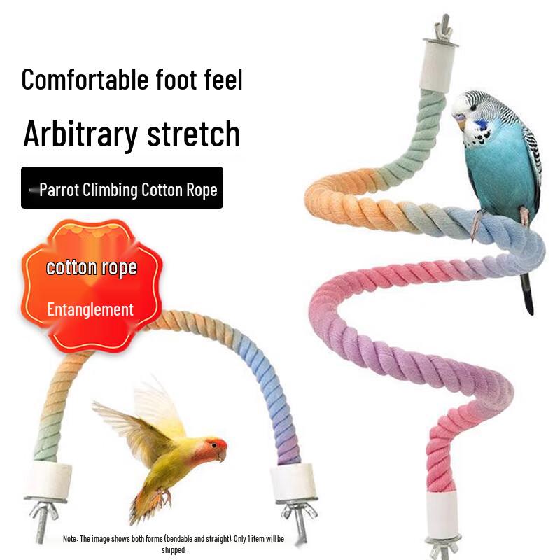 Bird Climbing Rope Perch and Swing Toy