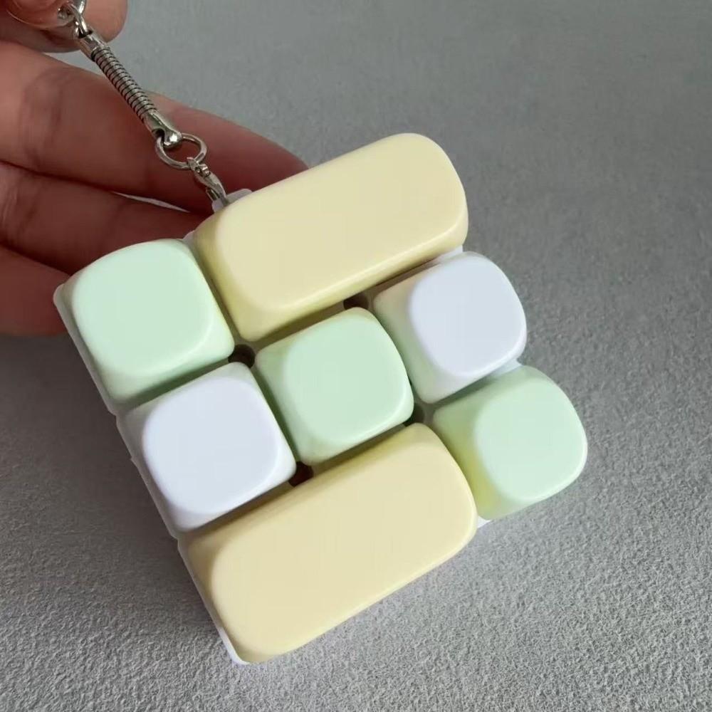 9-key 24-key Finger Button Toys Plastic Keycap Antistress Toys Keyboard Key Chain for Adults Kid