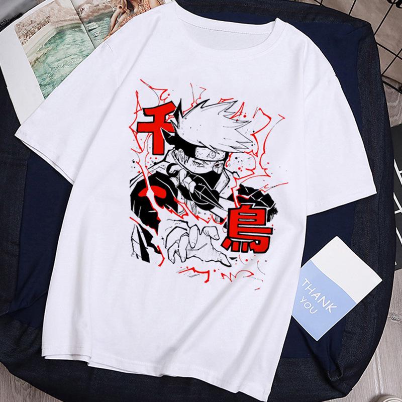 Unisex European Size Naruto Anime Short-Sleeved T-Shirt