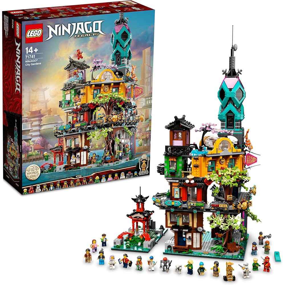 LEGO Ninjago Ninjago City Garden Building Set 71741 for Kids Age 14+ with Blocks and Robots