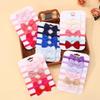 6Pcs/Set Sweet Colorful Ribbon Bowknot Elastic Headband for Baby Girls Ties Headwear Infant Kid Hair Accessories Diademas Gifts
