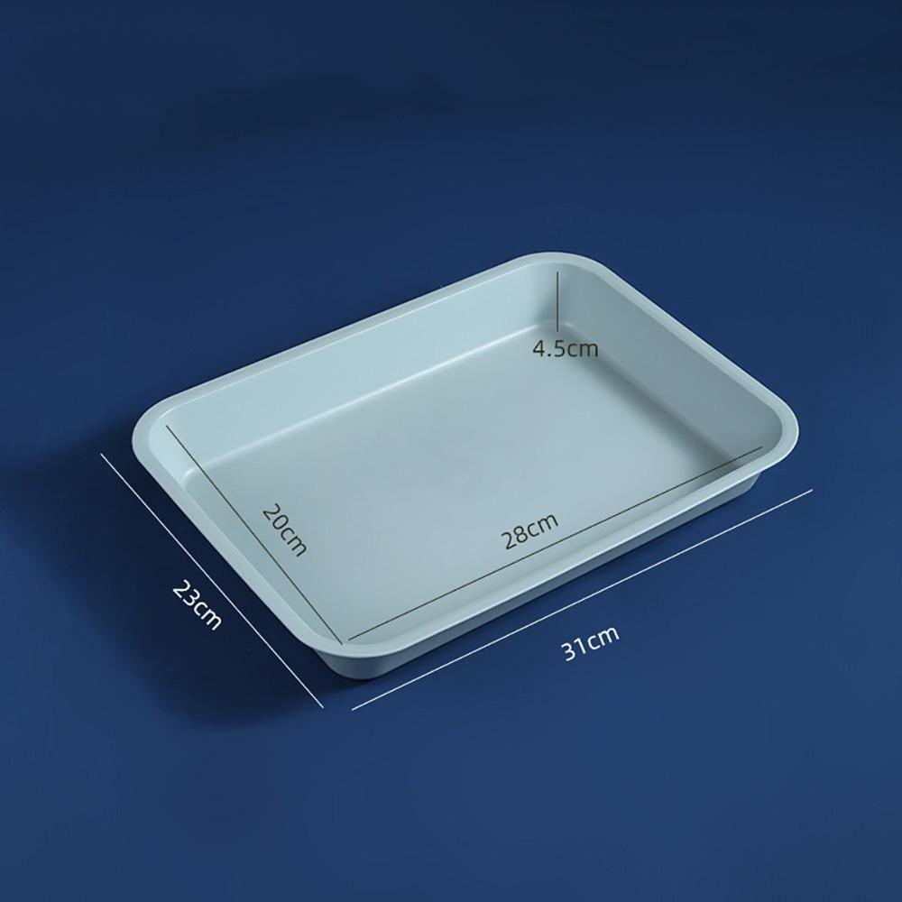 High Quality Multicolor Serving Tray Plastic Multi-sizes Storage Tray Rectangle Scratch Resistant Cooking Tray Tea Serving