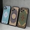 P-Persian Carpet Art Patterns Phone Case For iPhone17,16,15,14,13,12 Plus,Max Soft Silicone Black Cover