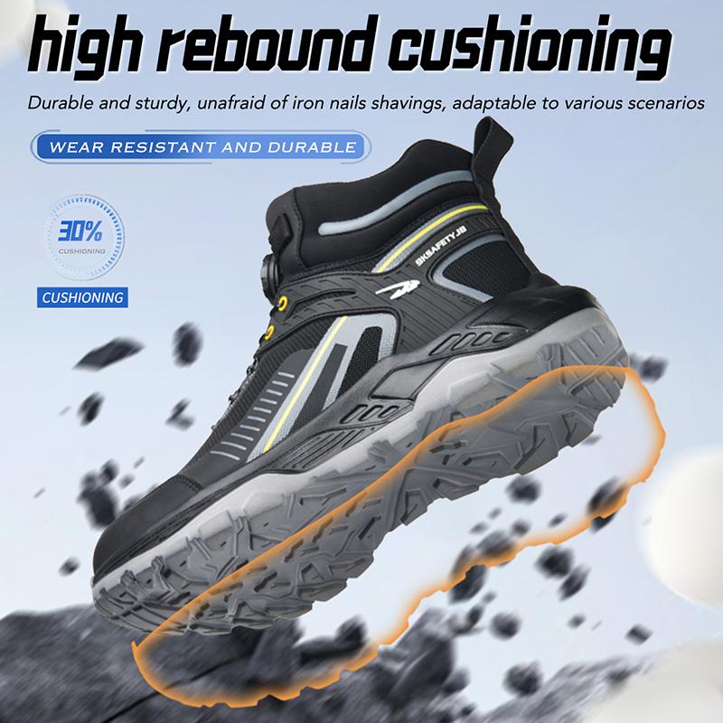 Steel Toe Shoes for Men Women Protective Work Boots Comfortable Work Shoes Puncture Proof Safety Sneakers Indestructible Shoes