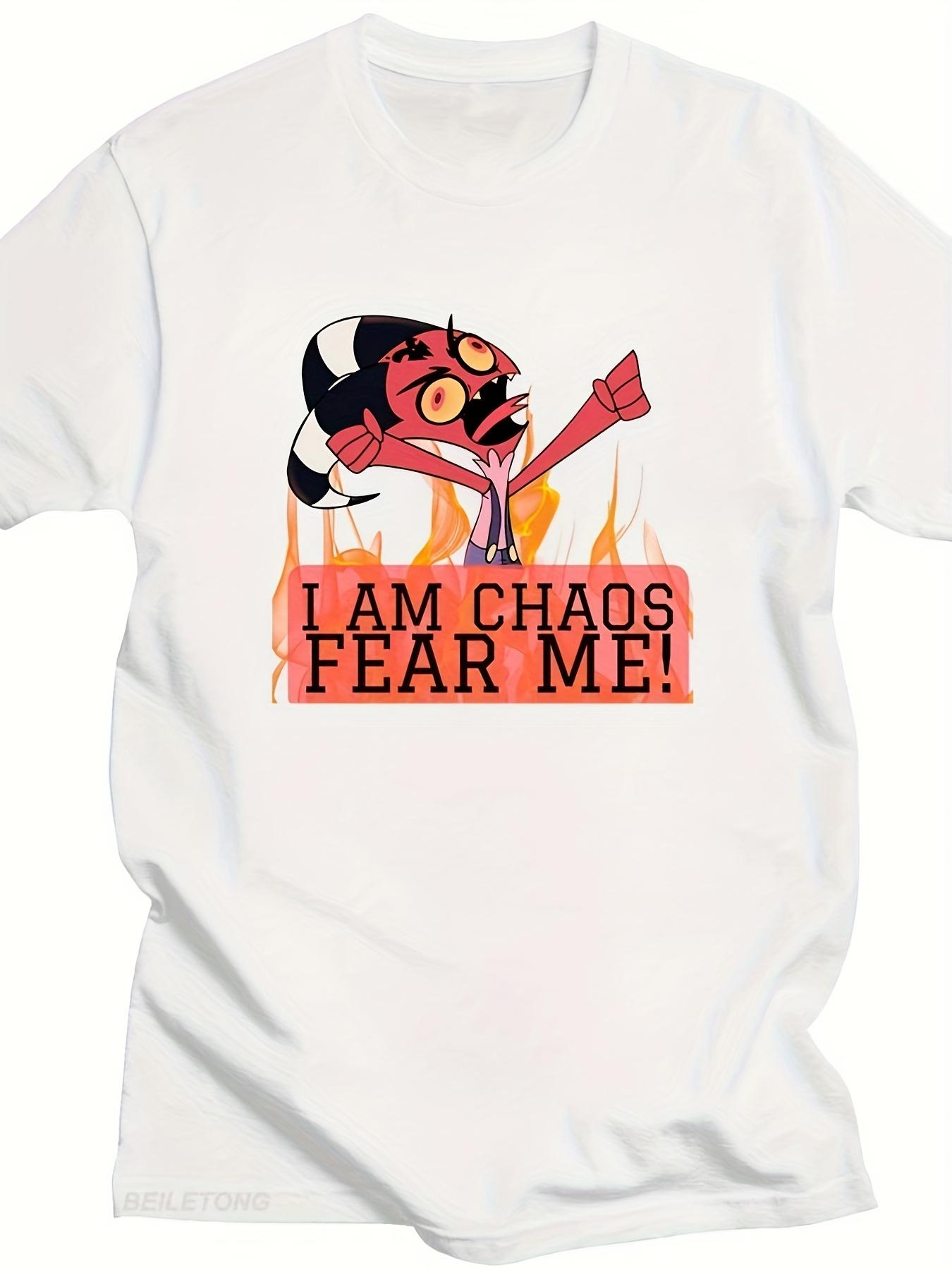 

Men S Helluva Anime Graphic T-Shirt - I Am Chaos XXL