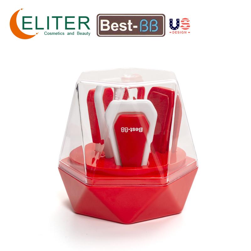 Eliter Hot Sell in Stock Eco-friendly Infant 4 in 1 Babi Care Tool Babi Manicure Kit Baby Care Kit Newborn Gift Set красный