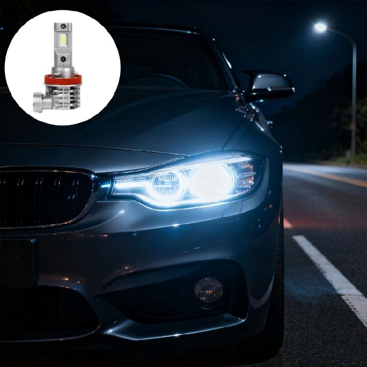 IP68 Waterproof H11 LED Car Headlights Bulbs 12000LM Bright Double Beam Universal Fit Easy Install Suitable for Vehicles