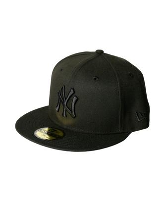 New Era 59FIFTY New York Yankees Black Black Size 7 & Cap, 1/4 [Used]