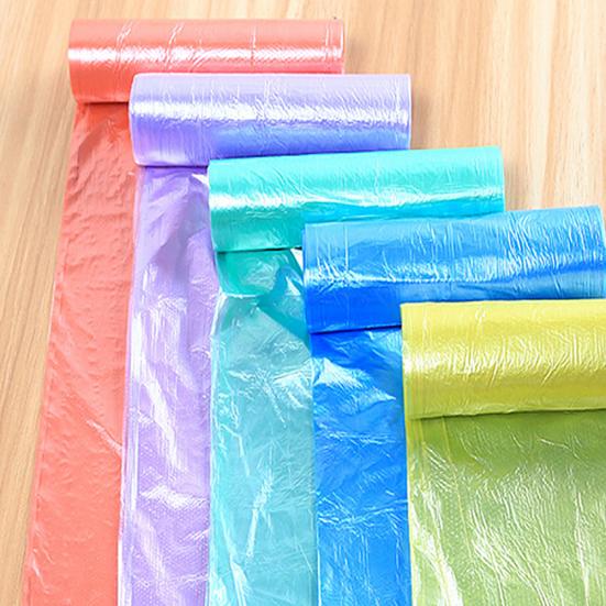 100Pcs 5 Rolls Point Break-Style Thicken Household Garbage Waste Trash Bags