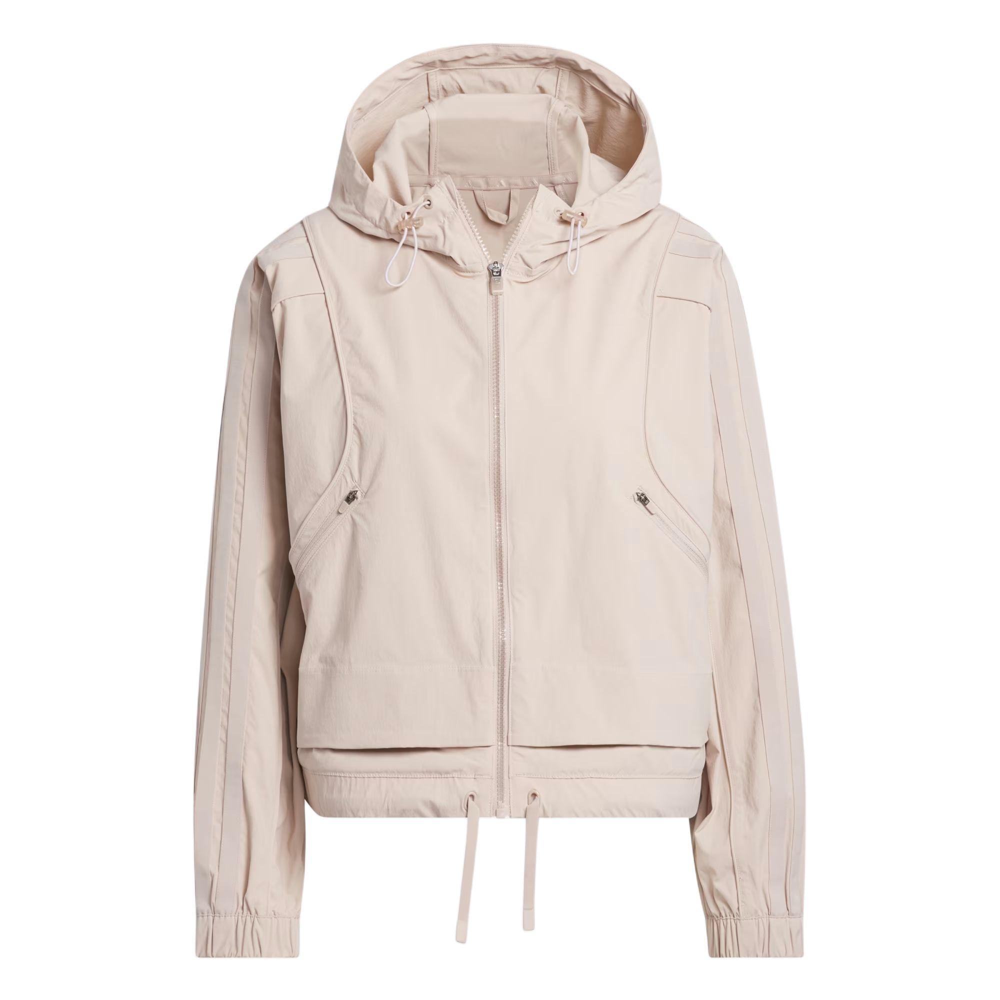 

Adidas Casual Minimalist Hooded Loose Jacket Women Jacket Miracle-Gray Brown JE7361