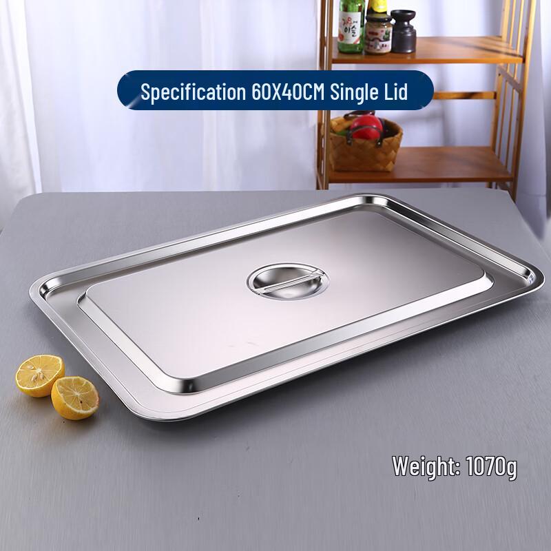 201 Stainless Steel Square Deep Serving Tray