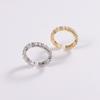 Retro Luxe Full Rhinestone Band Ring: Niche Design, Women's Daily Fashion Accessory