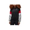 Jordan Brooklyn Fleece Logo Patchwork Crew Neck Sweatshirt Women Tops Black FB5174-010