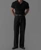 Baulopeulodeogteu Rib Collar Short Sleeve Knit [Black]