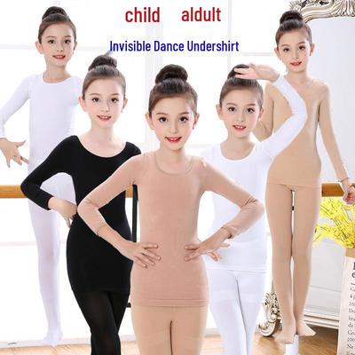 Girls' Skin Tone Dancewear Long-Sleeve Base Layer