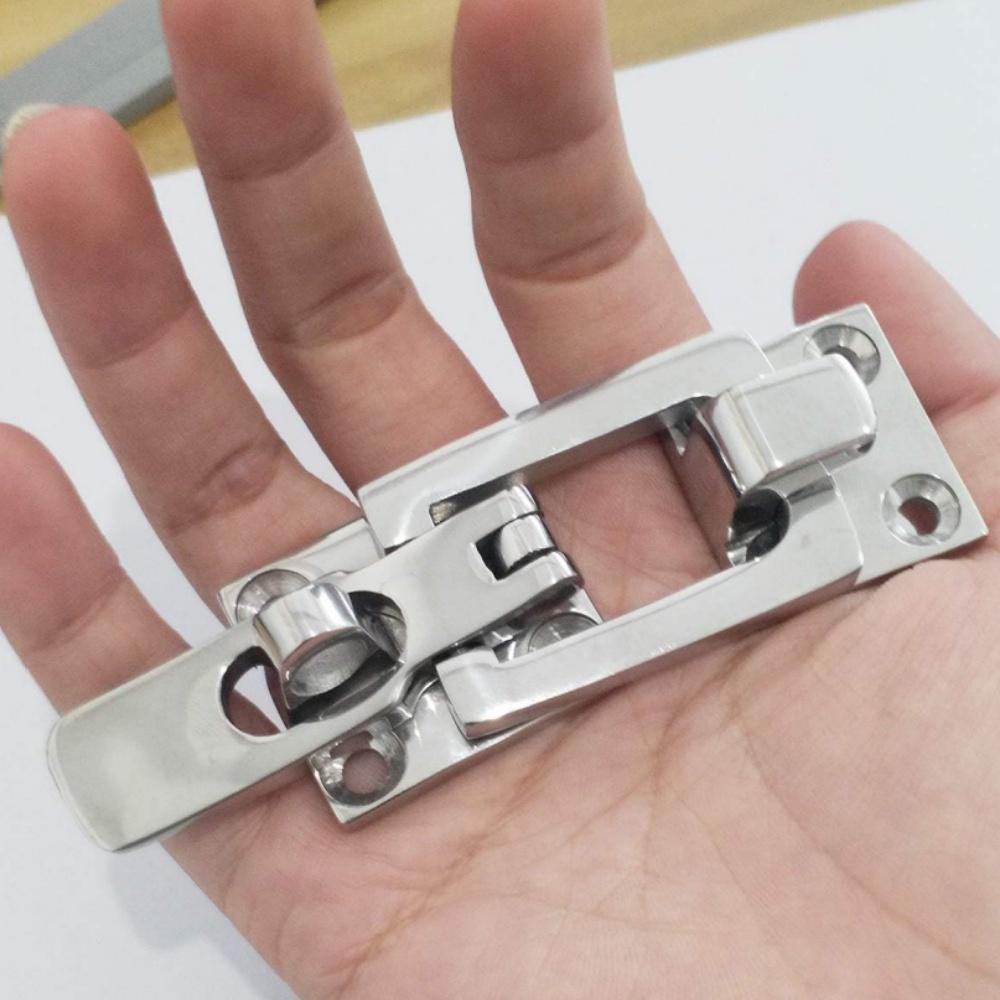 316 Stainless Steel Buckle With Lock Hole Hatch Buckle Marine Yacht Safety Latch Ship Lock Buckle Yacht Accessories