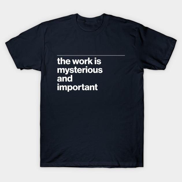 

Men Black Print T-shirt The Work Is Mysterious And Important No-Cut Transfer Paper Print Cotton Tshirt 4XL Темно-синій