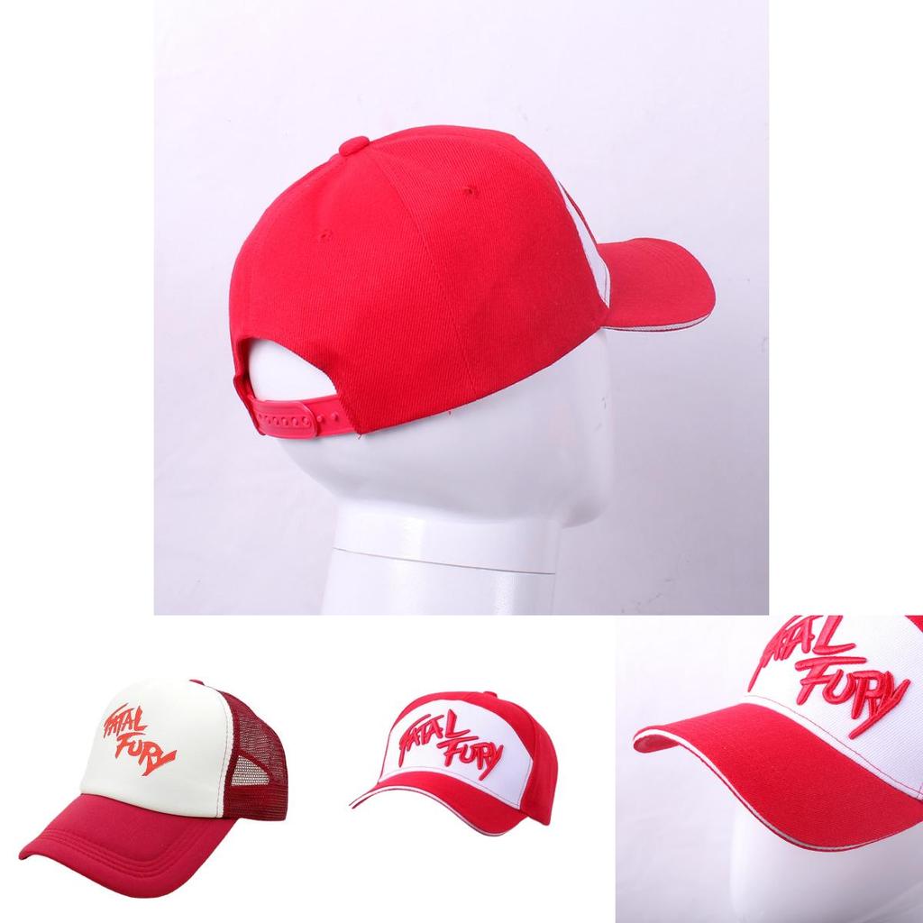 Fatal Fury Terry Bogard-serien broderet bomuldsbaseballkasket til fritidsbrug