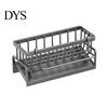 Compact Drain Rack Dish Drying for Kitchen Sink Draining with Tilted Water Sleek Design Tray Space-Saving Organizer Countertop Storage Utensil Holder