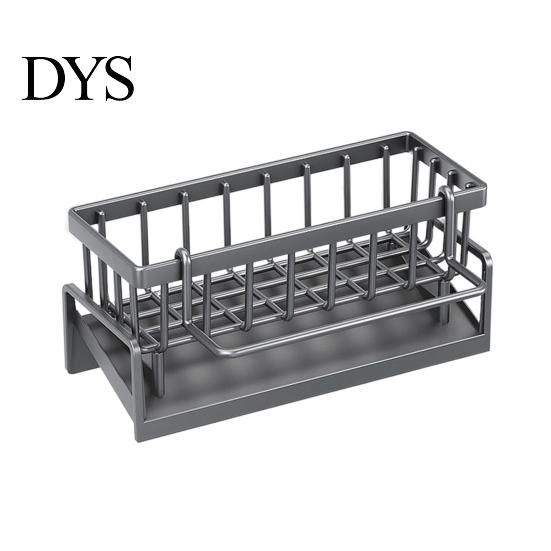 Compact Drain Rack Dish Drying for Kitchen Sink Draining with Tilted Water Sleek Design Tray Space-Saving Organizer Countertop Storage Utensil Holder