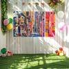 2D Vibrant Urban Street Art Backdrop Photography Background Banner