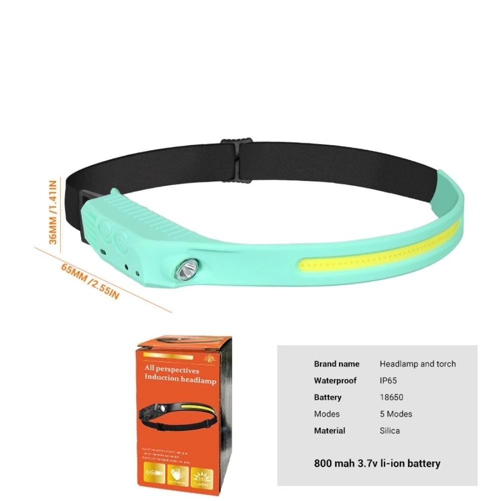 COB+LED Induction Headlamp Super Bright Induction Head Lamp Portable Sensor Headlight  Outdoor