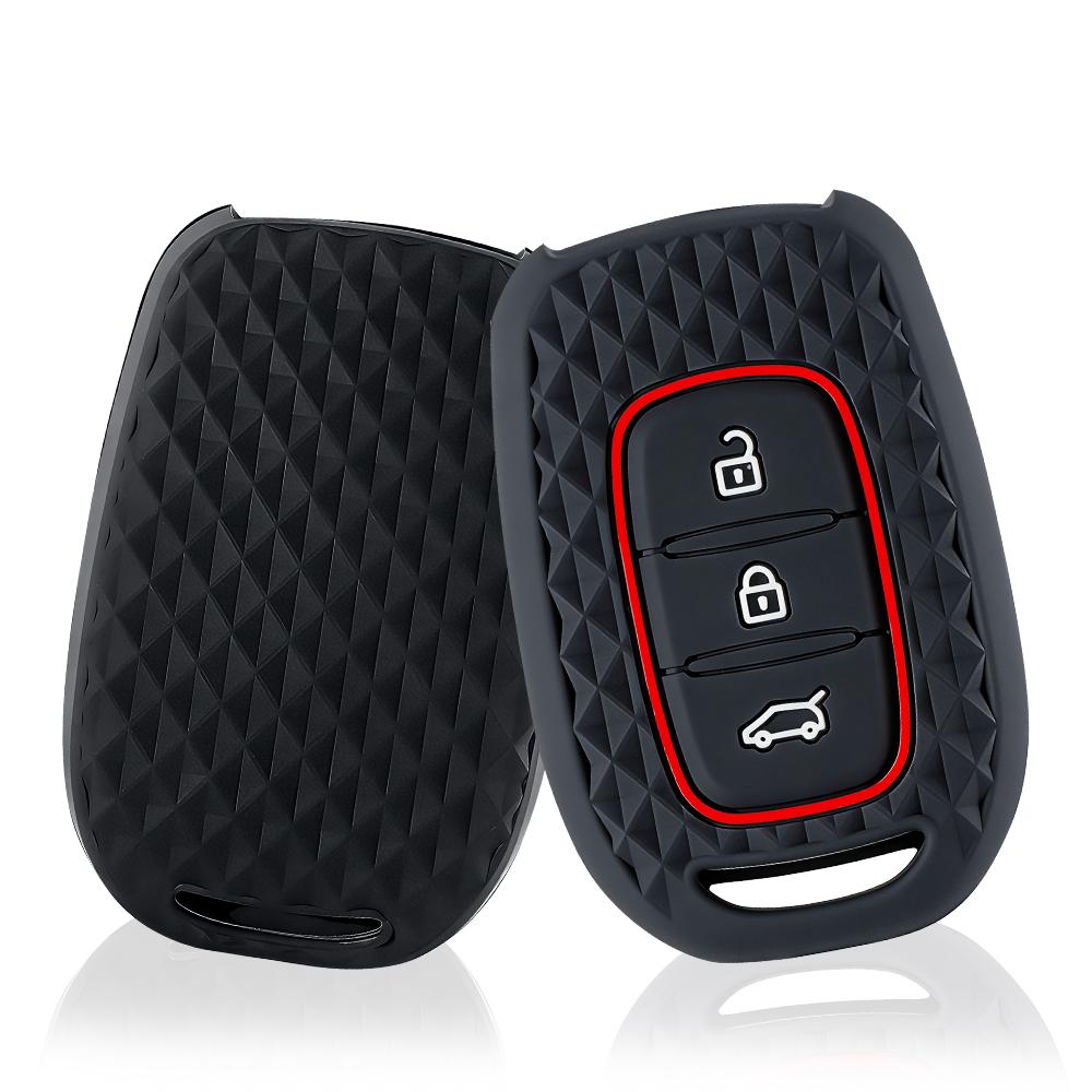 3 Buttons Silicone Car Fob Remote Case Holder Cover for Dacia Logan 2026 for Renault TWingo 3 Duster Captur Logan Laguna Scenic
