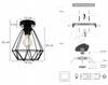 LOFT CEILING LAMP DIAMOND EDISON WIRE LED