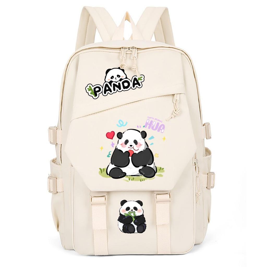 Panda Huahua Large Capacity Lightweight Casual Backpack High Value Simple Student School Bag