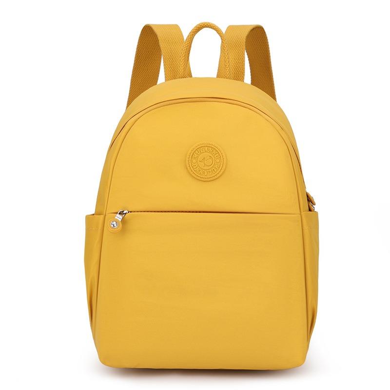 New Trendy Art Outdoor Travel Backpack Solid Color Simple Fashion Medium Mom Backpack Casual Women's Backpack