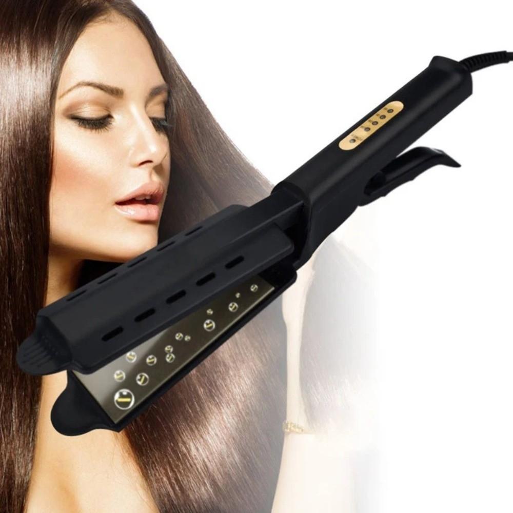 Temperature Adjustable Hair Straightener Wide Plate Professional Straightener Flat Iron  Home Use
