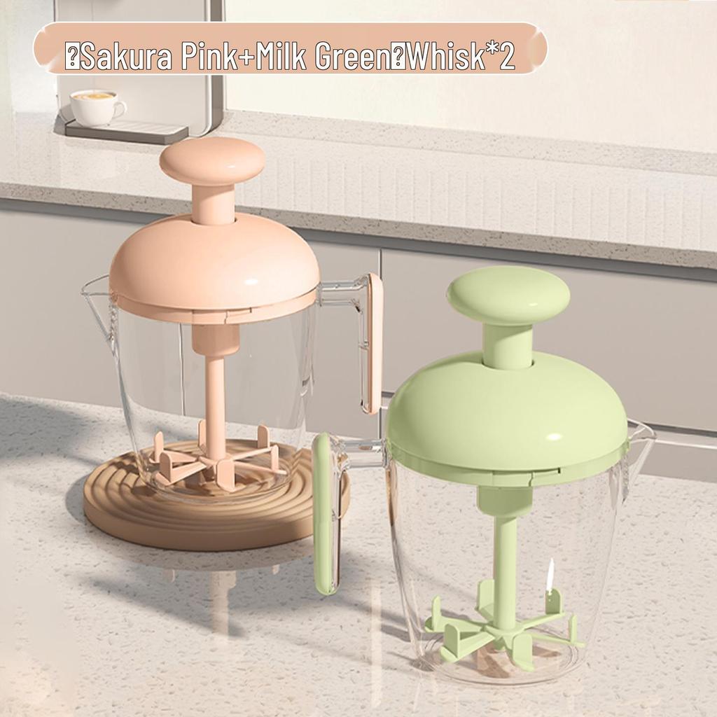 Multifunctional Press Egg Beater Cup: Large Capacity Frothing & Baking Blender