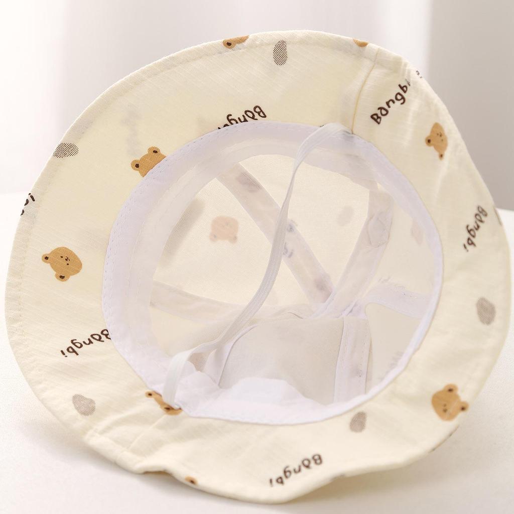 Adjustable Sun Protection Baby Bucket Hat for Boys & Girls