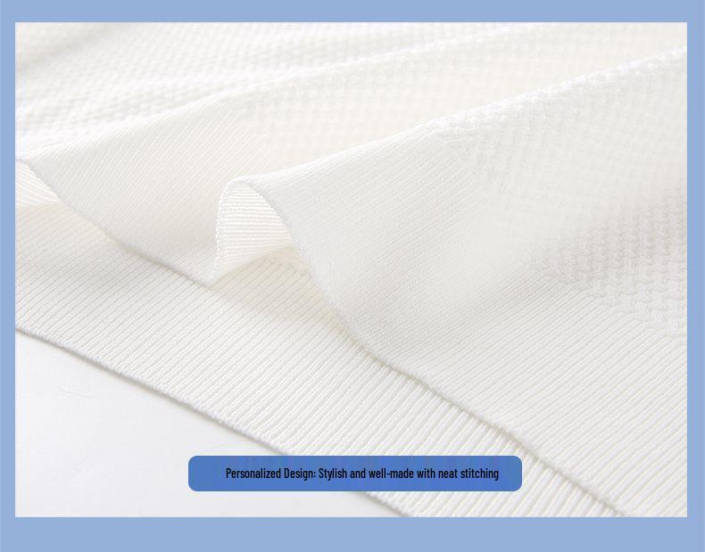 2026 Men's Luxury Ice Silk Short Sleeve T-shirt - Summer, High-end Texture, Round Neck