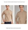 Exquisite Men's Three-Ply Pure Cashmere Sweater - Thick, Warm, Round Neck Knit for Autumn/Winter