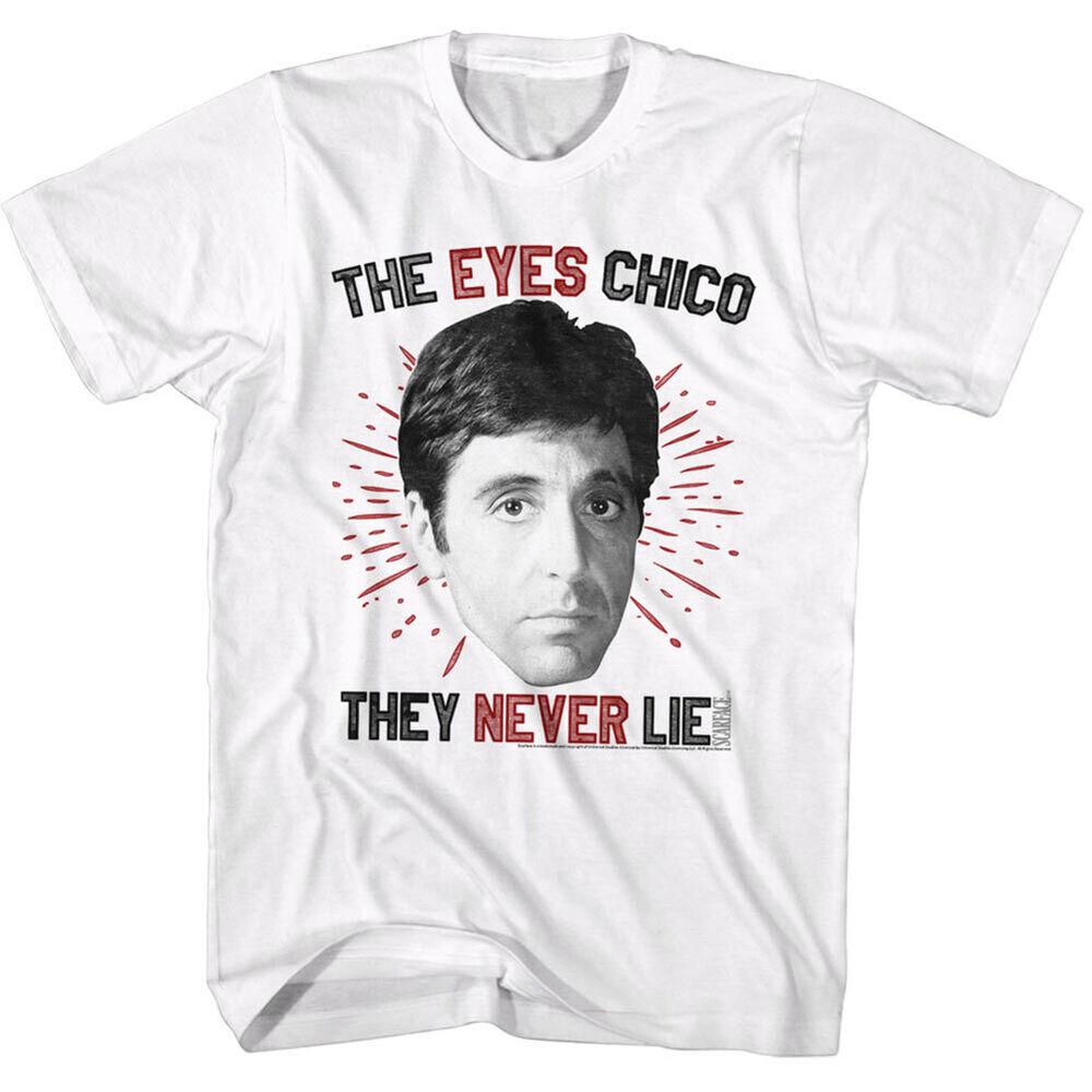 

Белая футболка унисекс Scarface Eyeschico Slim Fit