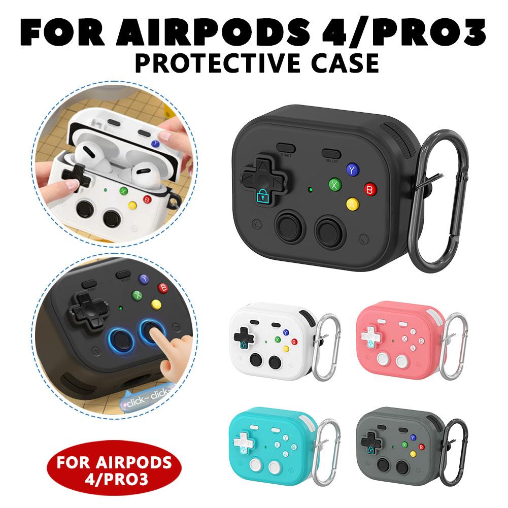 3D Game Console Protective Case For AirPods Pro 3 Cases Cover Liquid Silicone Design Earphone Protective Case With Cleaner Kit