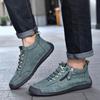 Men's Retro High-Top Casual Leather Shoes - Outdoor Style
