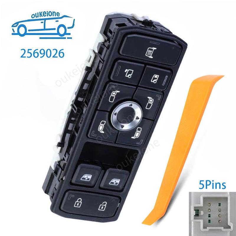 2569026 Left Driver Electric Power Master Window Switch Glass Lifter Control Button for Scania Truck R S NGT Car Accessories
