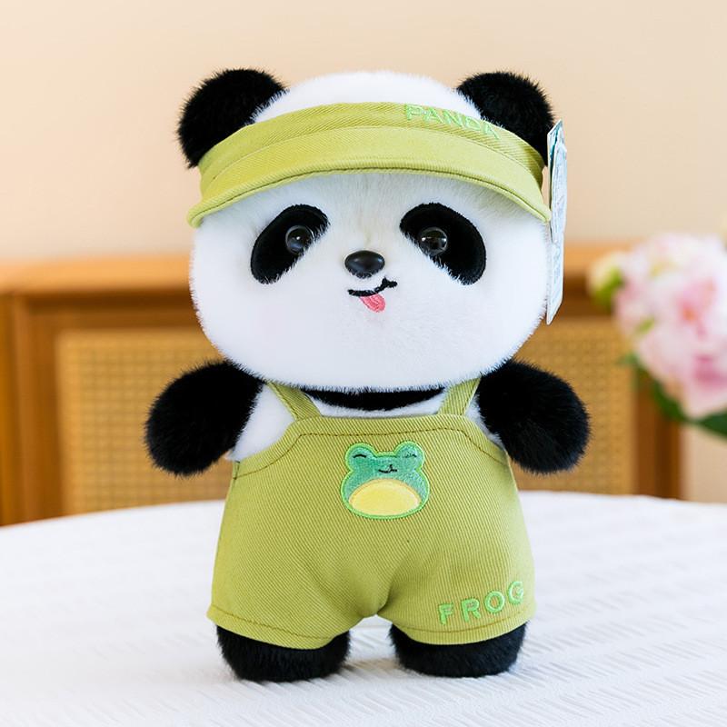 Panda Plush Toy With Dress And Hat For Childrens Gifts And Playtime