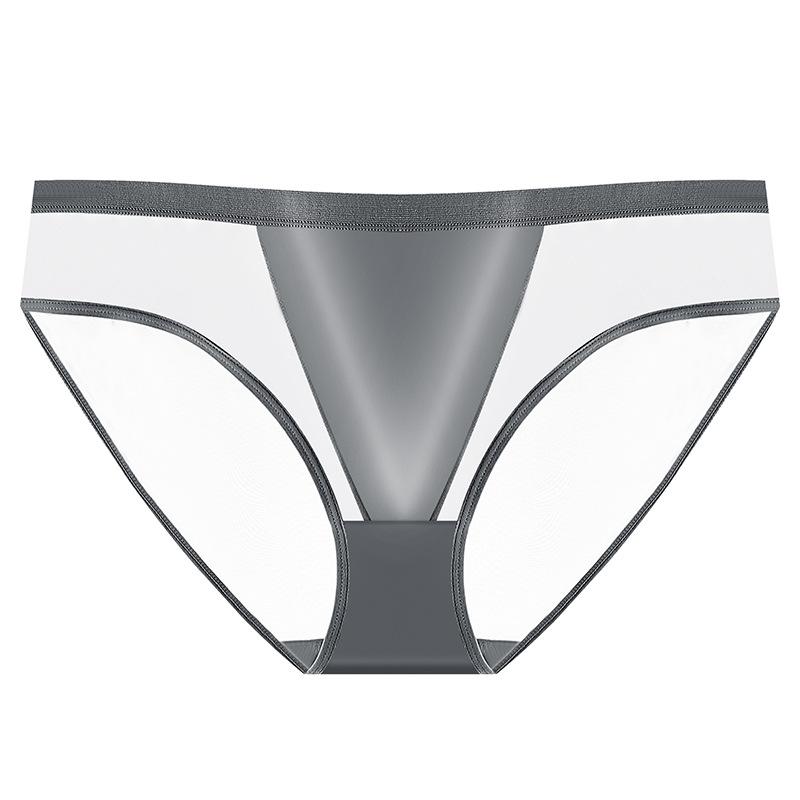 

Бесшовное дышащее нижнее белье для женщин, летнее сексуальное открытое сетчатое белье с талией, трусики большого размера 3XL
