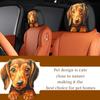 2Pcs Dachshund Car Head Pillowcase Cute Seat Protective Cover Elastic Unpadded Vehicle Interior Safety Material