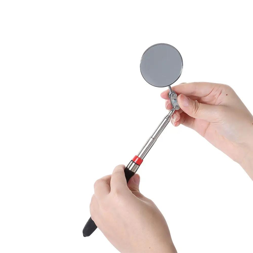 Portable Round Mirror Car Tools Car Mechanical Repair 360 Retractable Telescopic Inspection Detection lens Angle View