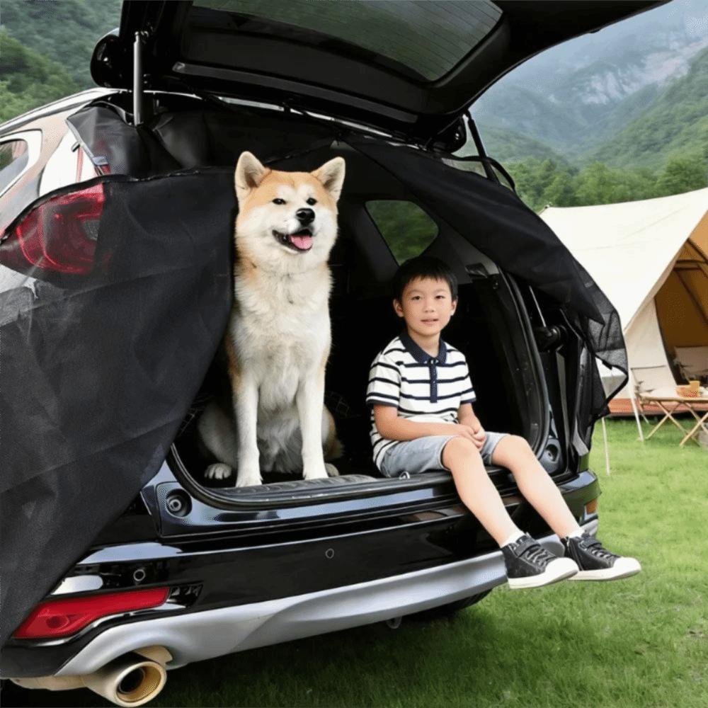 Insect Proof Magnetic Car Trunk Mosquito Net Car Tailgate Mesh Curtain  Self Driving Tour